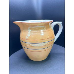 Union K Czechoslovakian Lusterware Porcelain Pitcher Circa 1930's Juice Display